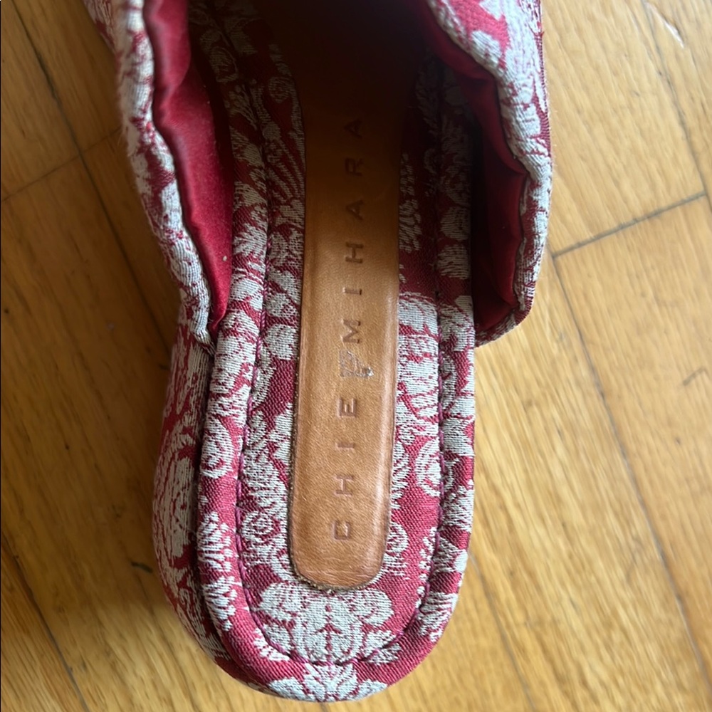 Chie Mihara Red and White Block platforms - Picture 3 of 5